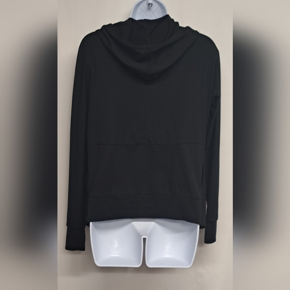 Simply Vera Wang Oversized XS Black Open Cardigan Hoodie Long Sleeve - Picture 2 of 5